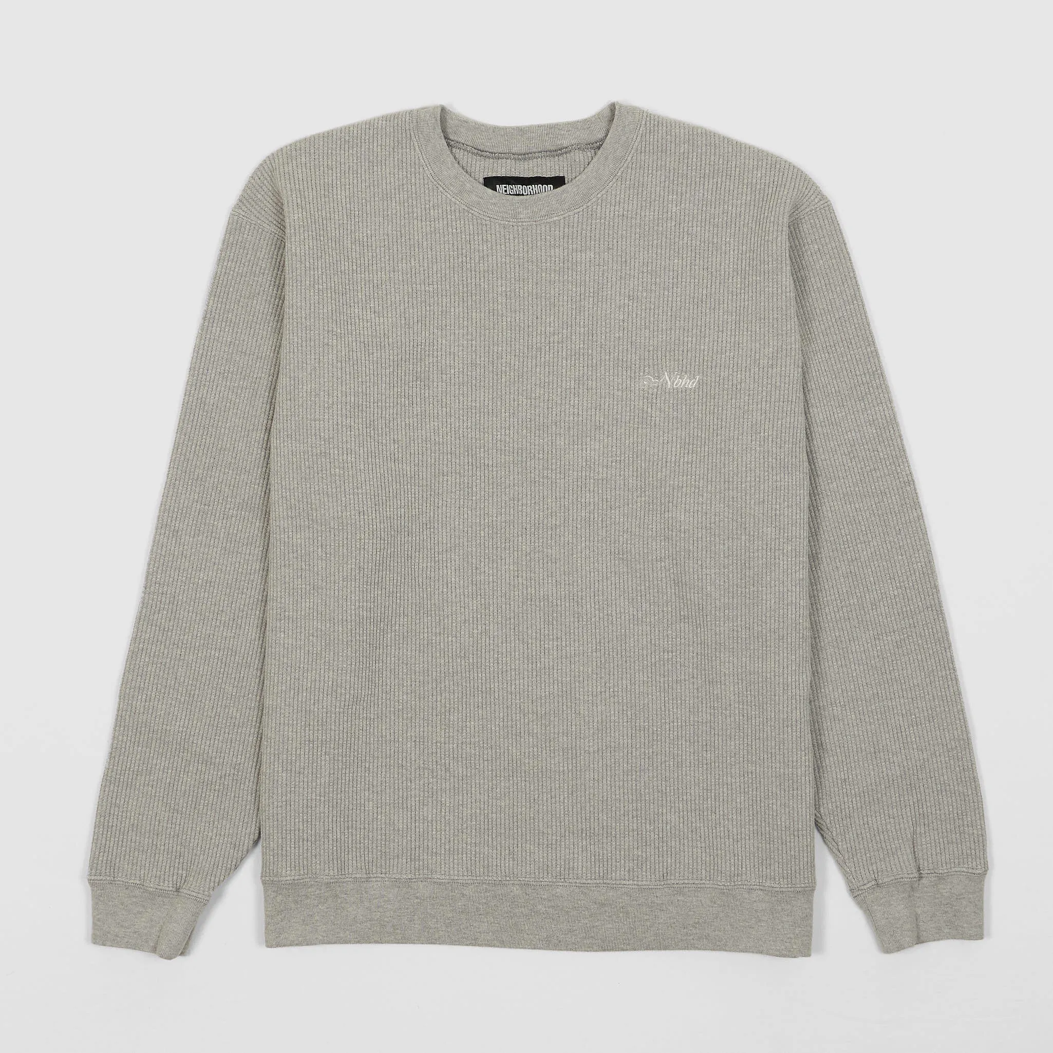 Neighborhood Thermal Cotton Knit Crew Neck Sweatshirt