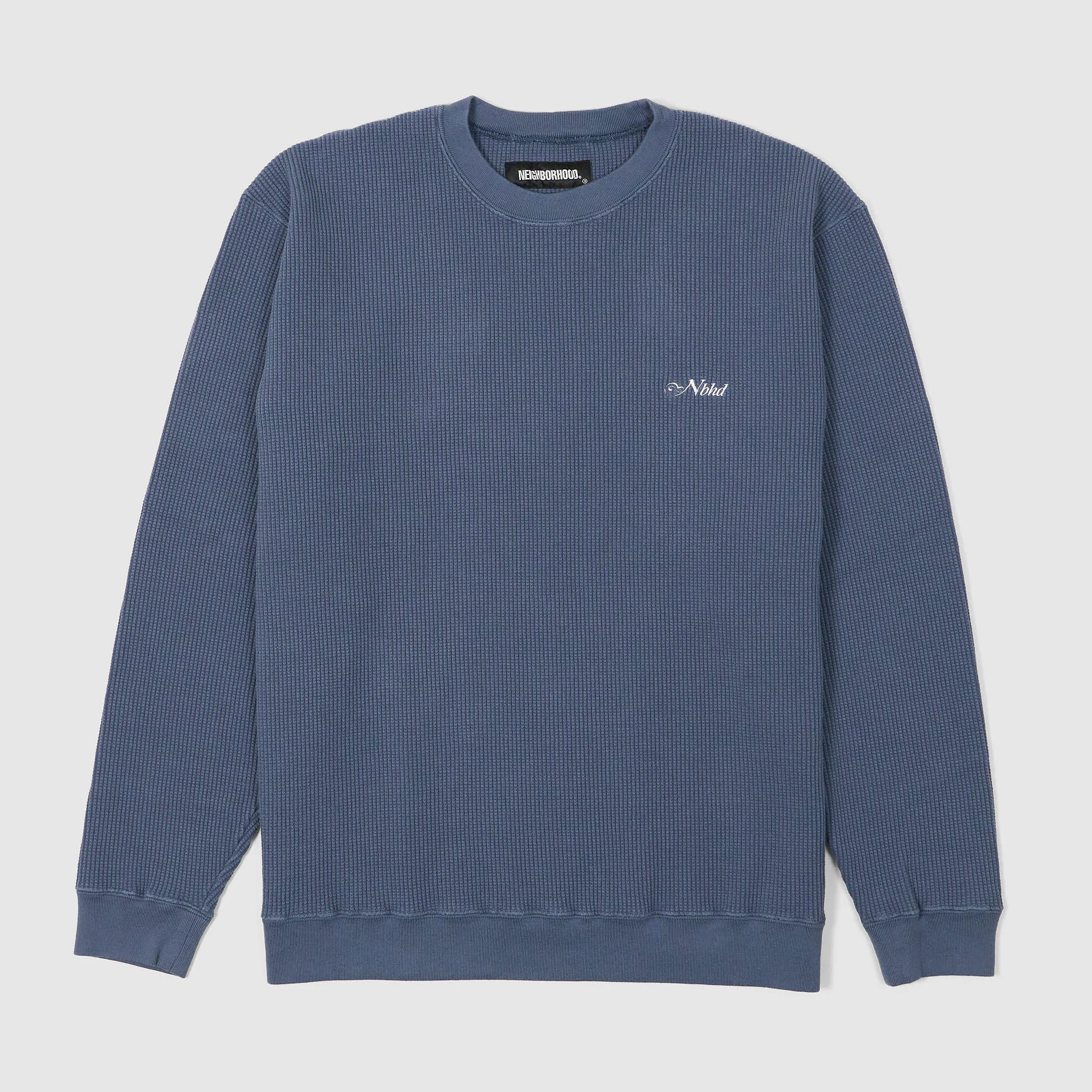Neighborhood Thermal Cotton Knit Crew Neck Sweatshirt