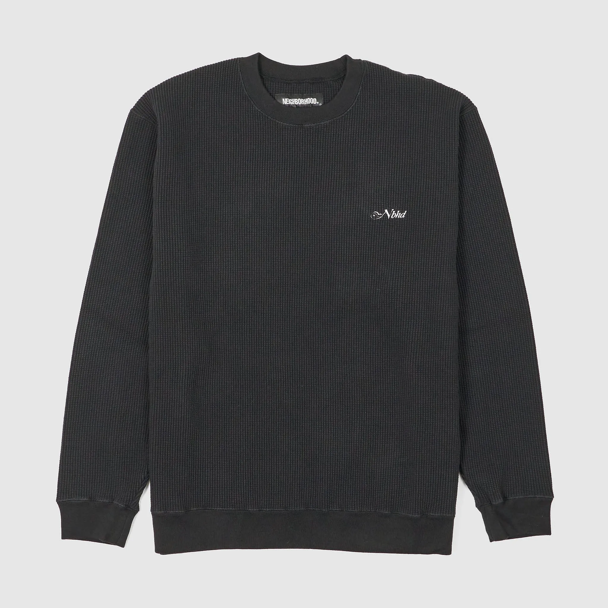 Neighborhood Thermal Cotton Knit Crew Neck Sweatshirt