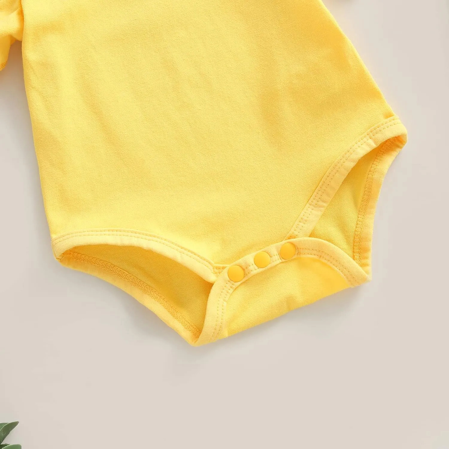 Newborn Baby Girl Ruffle Sleeve Romper T Shirt Cotton Solid Color Onesie Bodysuit Basic Tee Tops Summer Clothes