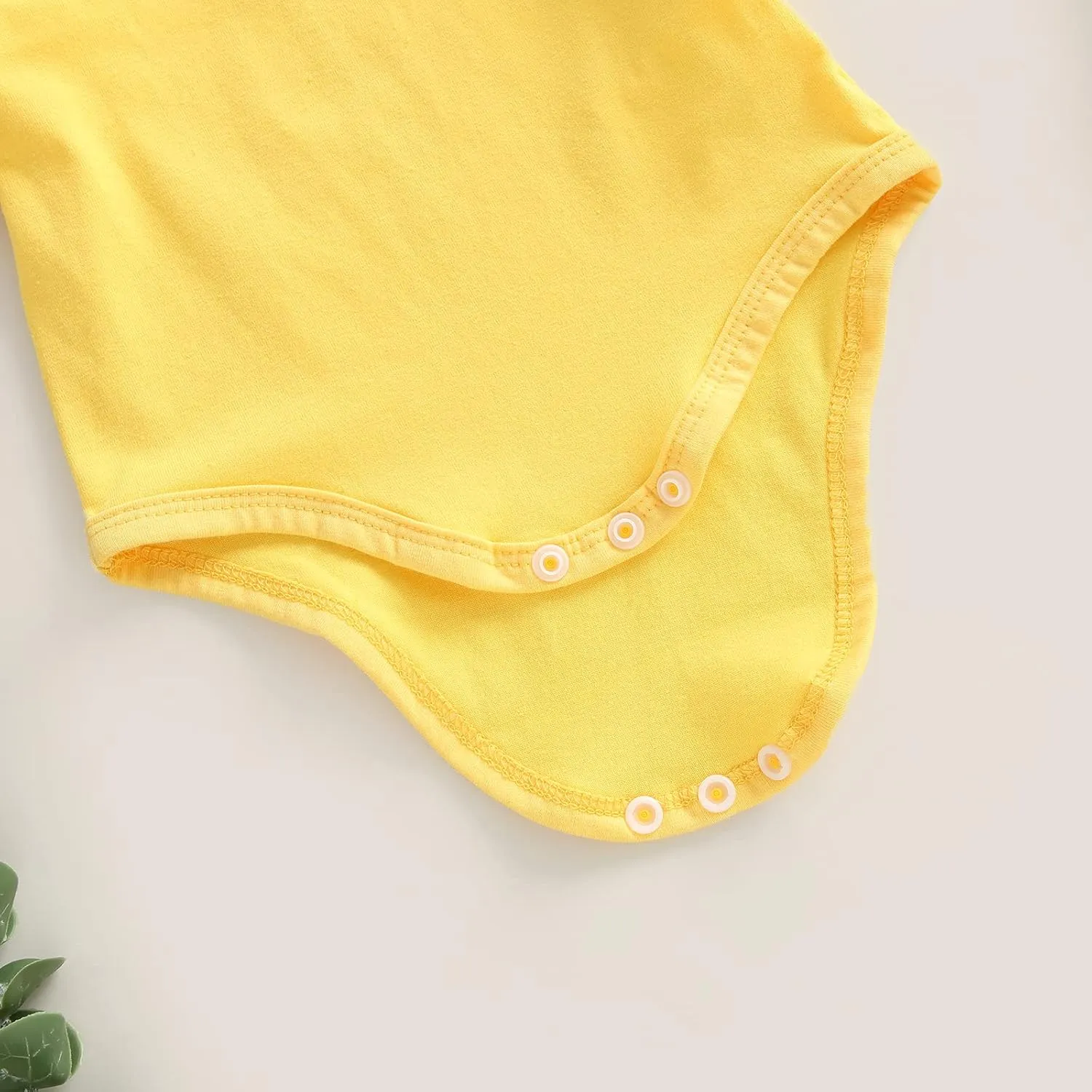 Newborn Baby Girl Ruffle Sleeve Romper T Shirt Cotton Solid Color Onesie Bodysuit Basic Tee Tops Summer Clothes