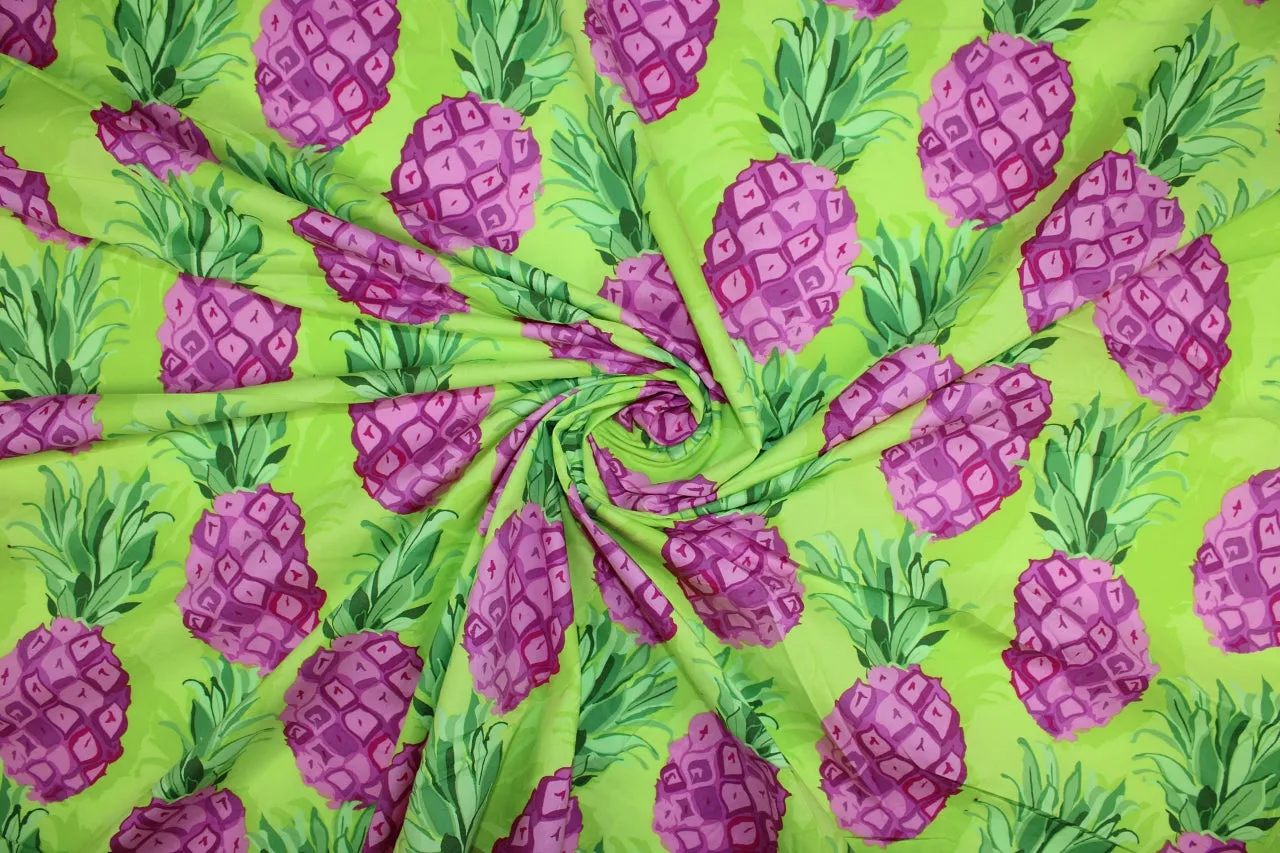 Pineapple Passion Cotton Shirt/Dress-Weight
