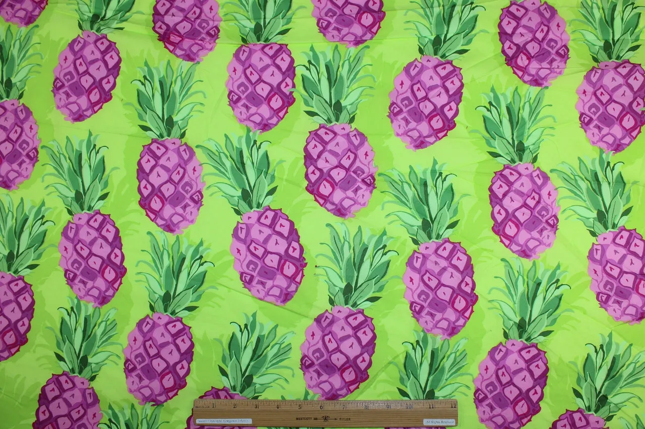 Pineapple Passion Cotton Shirt/Dress-Weight