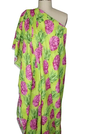 Pineapple Passion Cotton Shirt/Dress-Weight