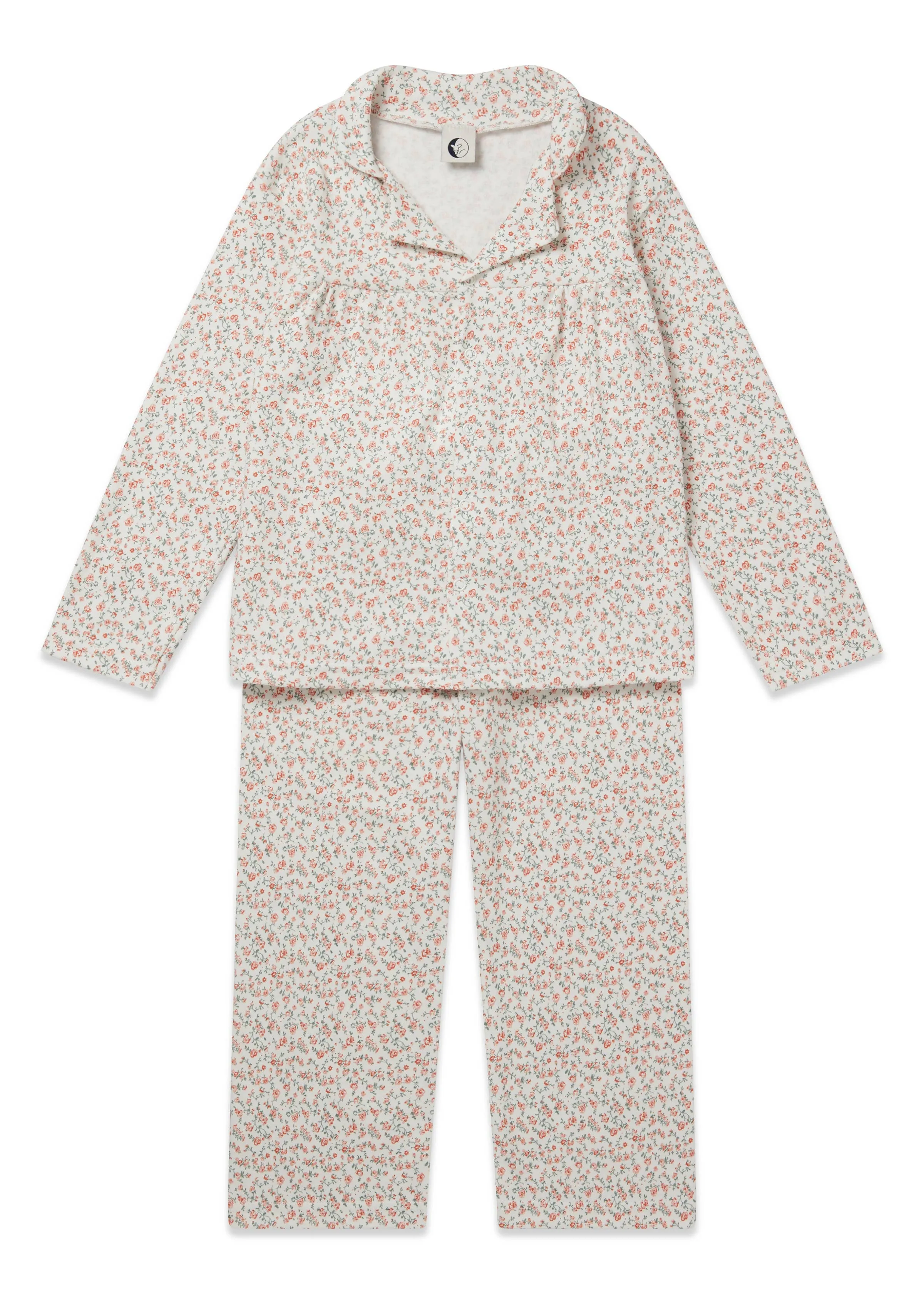 Rosy Print Kids Pajamas Set