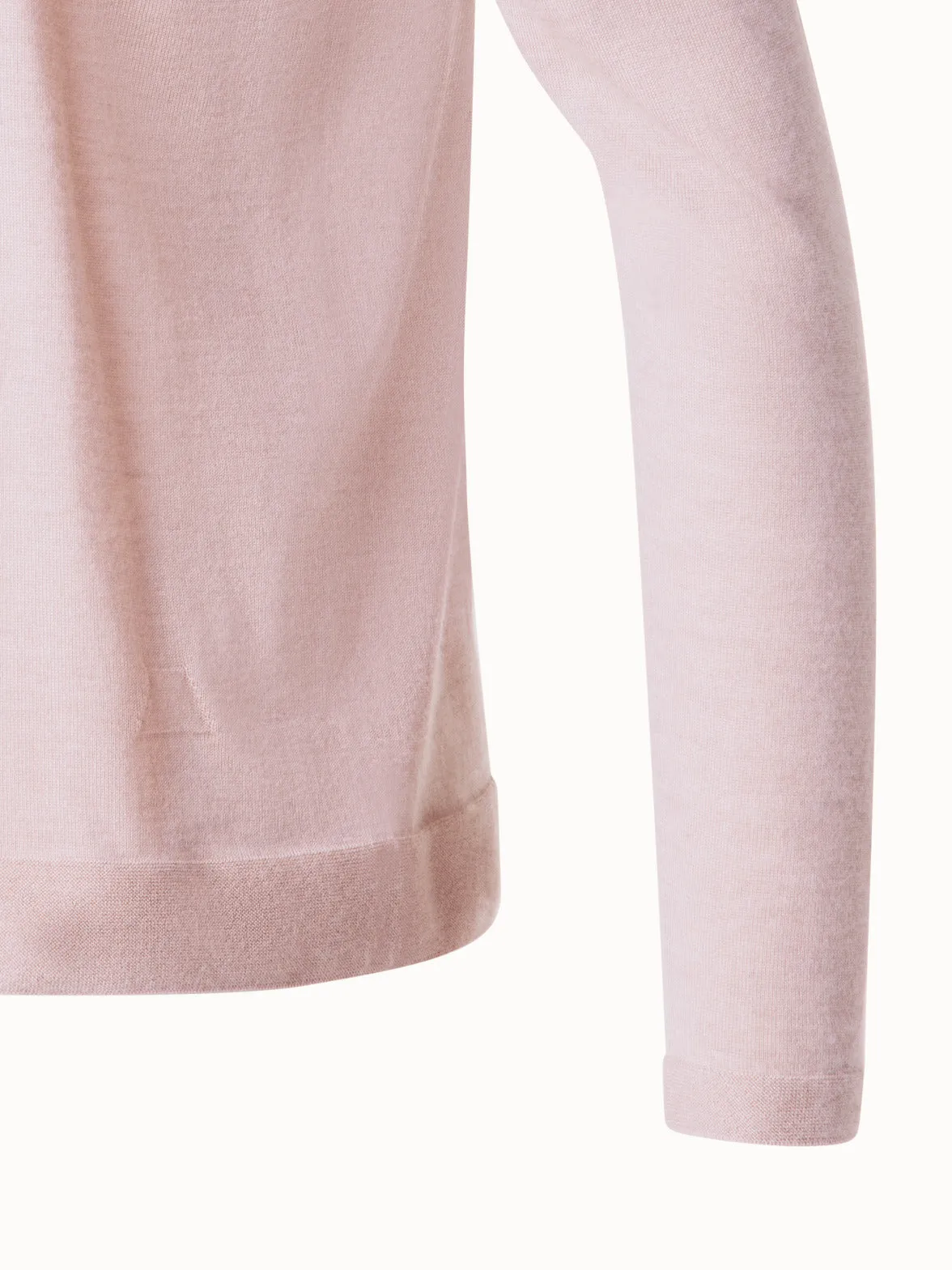 Seamless Cashmere and Silk V-Neck Sweater