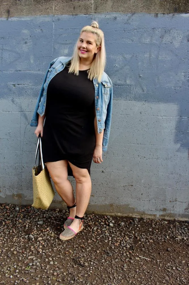 Silent Theory Twisted Tee Dress Black