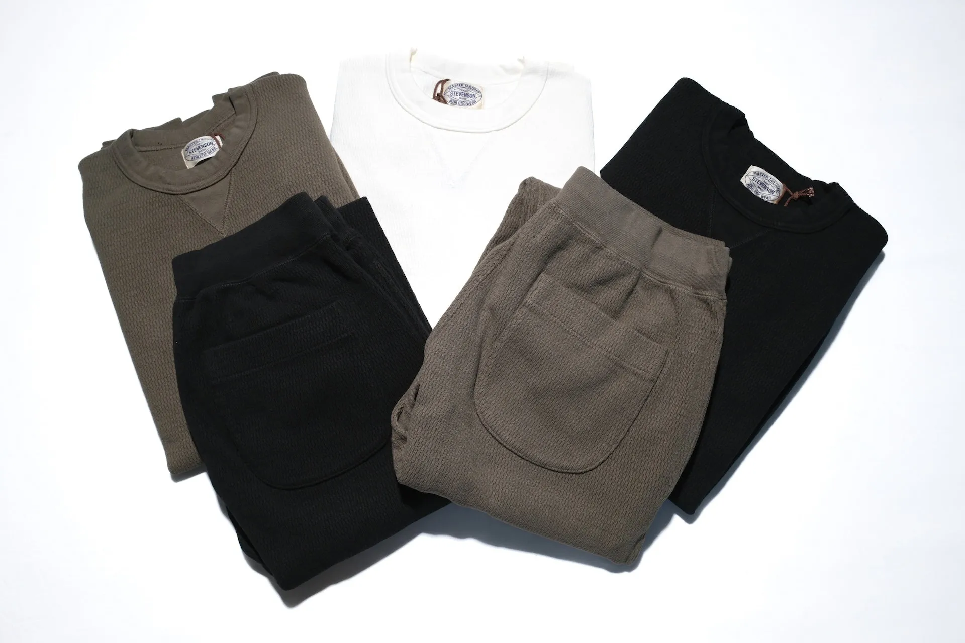 Stevenson Overall Co. Heavyweight Waffle Thermal Sweatshirt (Natural)