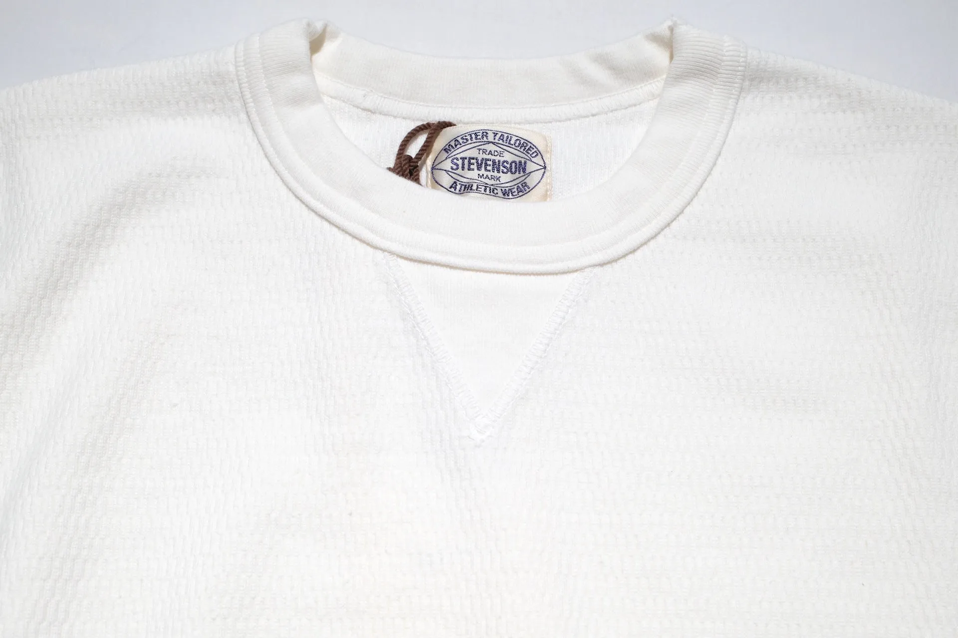 Stevenson Overall Co. Heavyweight Waffle Thermal Sweatshirt (Natural)