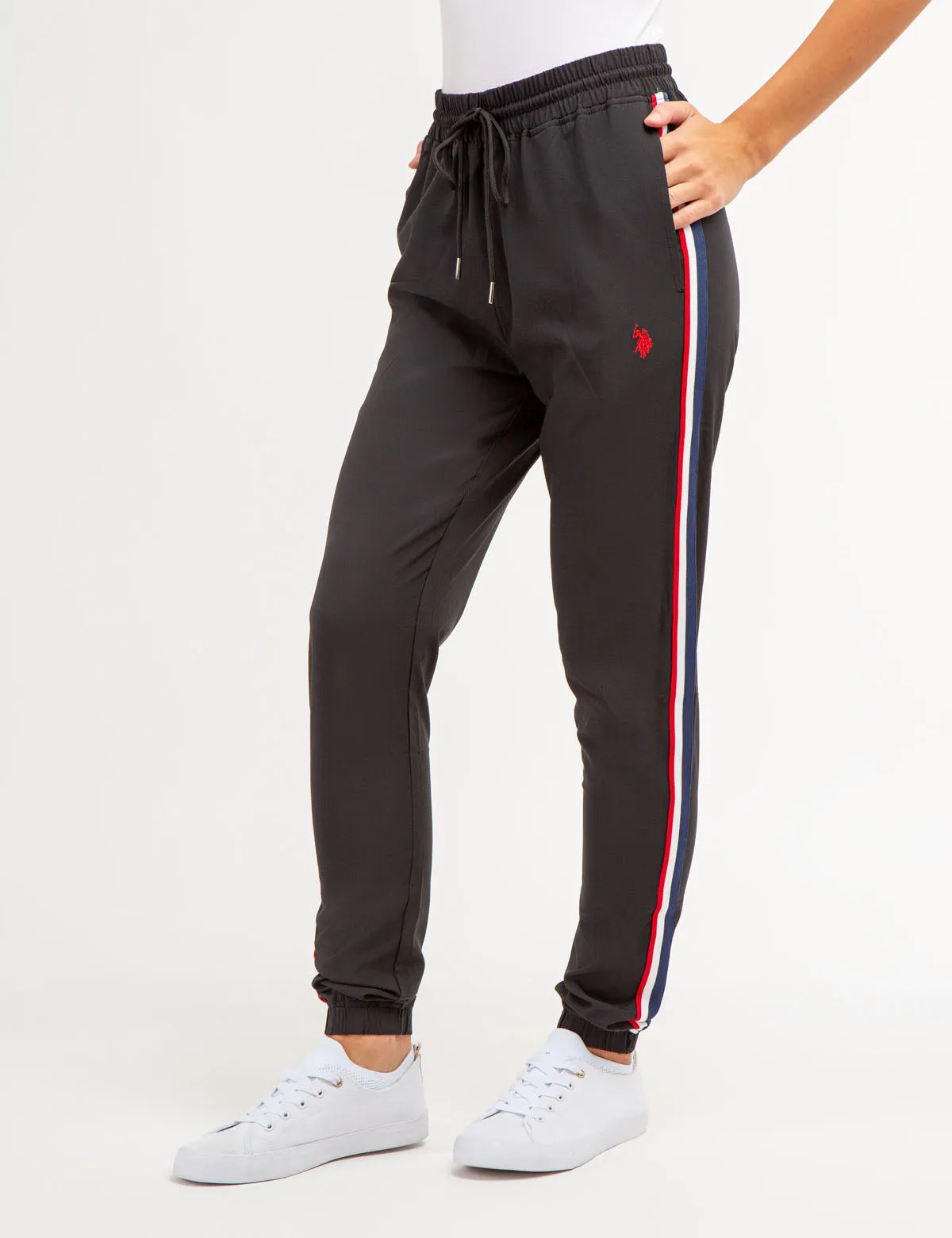 STRETCH WOVEN SIDE TAPE JOGGER