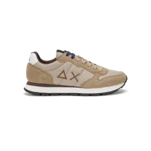 SUN68 TOM SOLID DARK BEIGE SNEAKERS FOR MEN