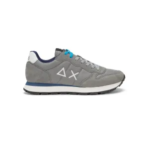 SUN68 TOM SOLID MEDIUM GREY SNEAKERS FOR MEN