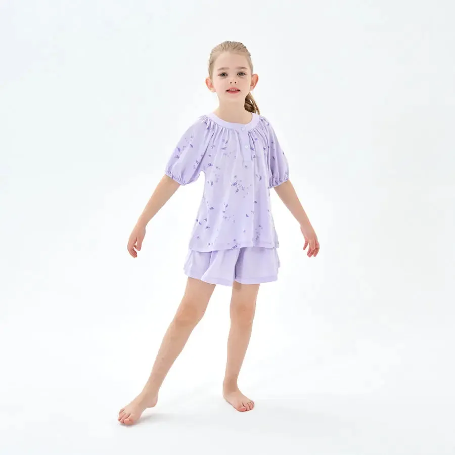 Super Soft TENCEL™ Lyocell Loungewear Short Set - Purple Jellyfish