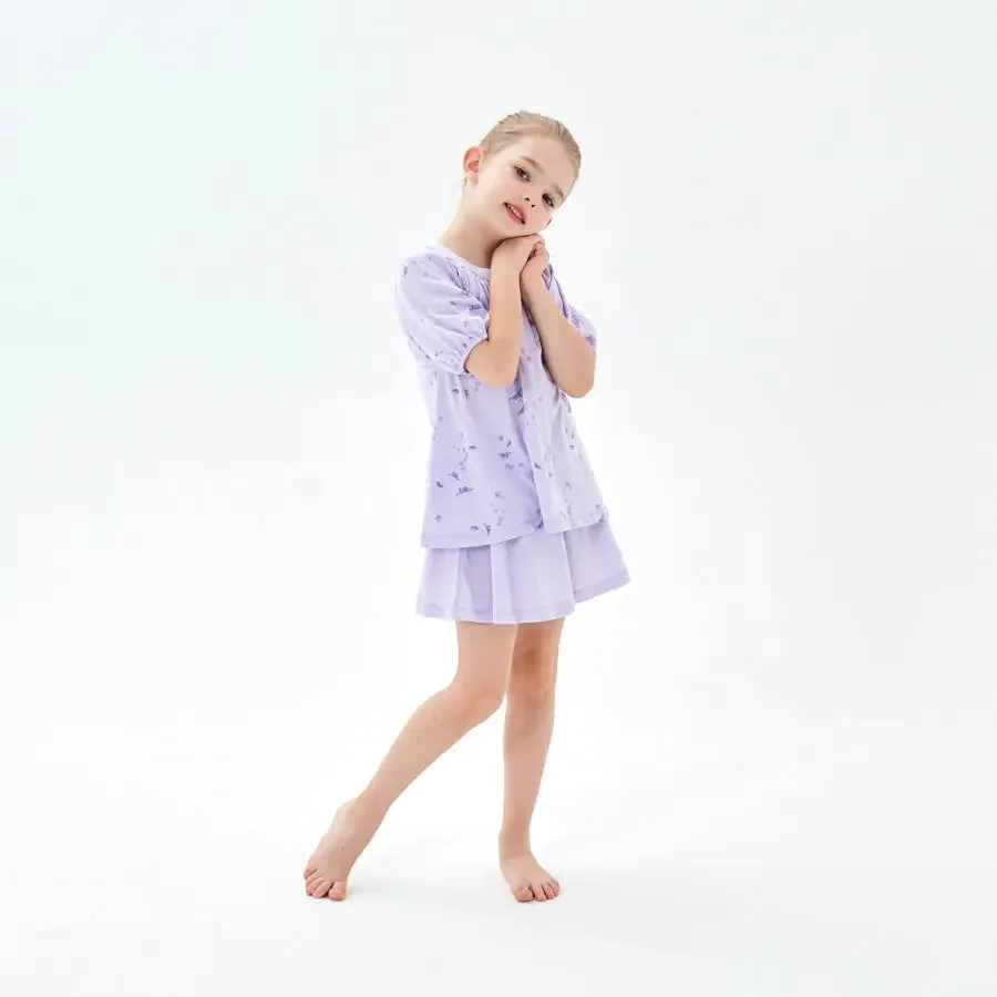 Super Soft TENCEL™ Lyocell Loungewear Short Set - Purple Jellyfish