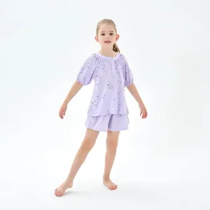 Super Soft TENCEL™ Lyocell Loungewear Short Set - Purple Jellyfish