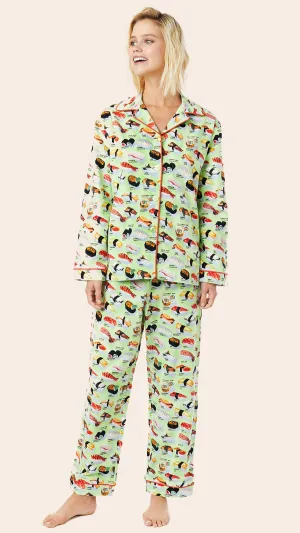 Sushi Cotton Pajama - Wasabi