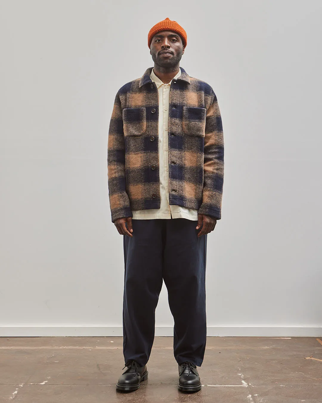 Universal Works Merino Lumber Jacket, Navy
