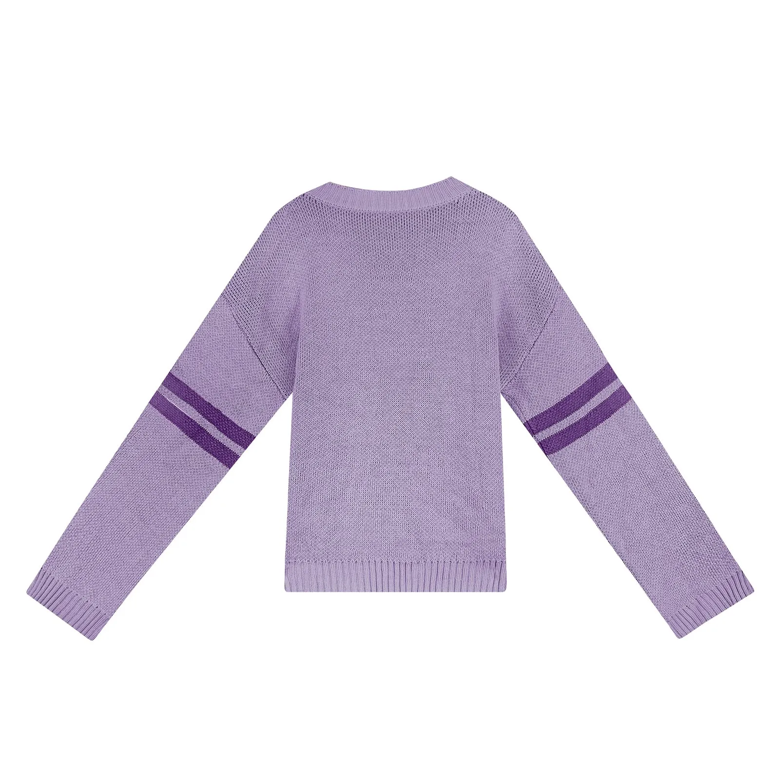 Valentines Heart  Long Sleeve Crew Neck Chunky Knitted Pullover Ribbed Sweater