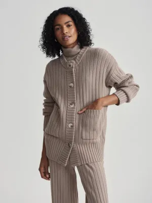 VARLEY | Pensdale Relaxed Knit Cardigan - Fungi