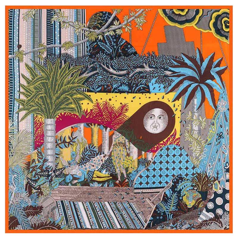 Vintage Animal & Garden Print Silk Scarves - 50"x50", 8 Styles