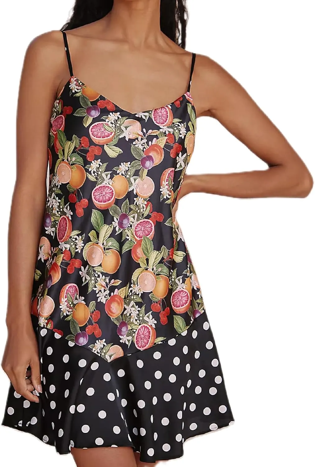 Women Cute Spaghetti Strap Boho Mini Dress Floral Backless Flowy Sling Short Dresses Graphic Summer Vocation Sundress