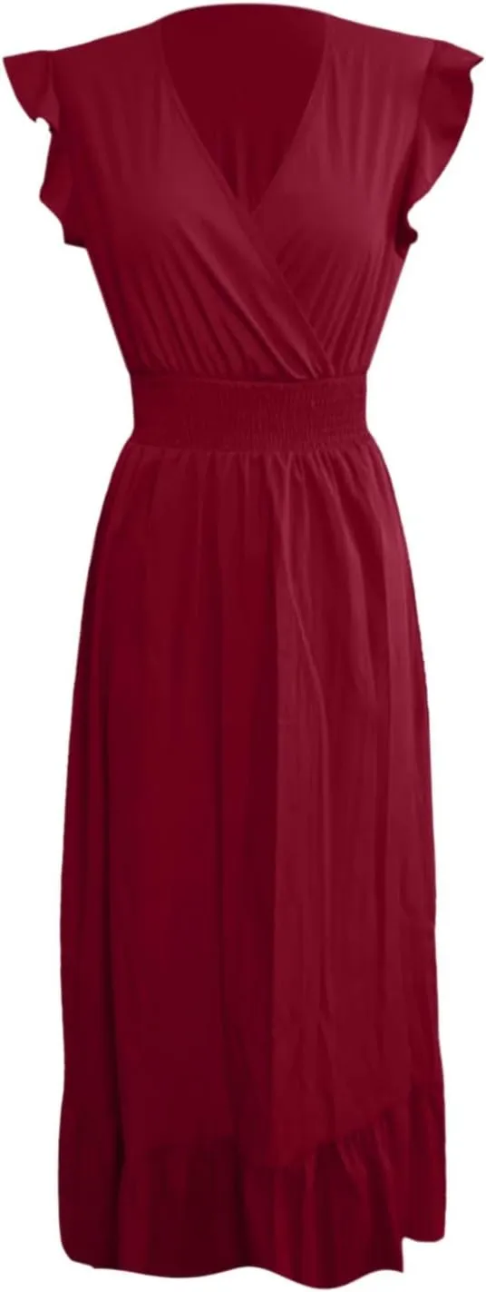 Women Dresses 2025 Cute Print Maxi Cami Dresses Sleeveless Casual Spaghetti Strap Dress Vacation Dresses