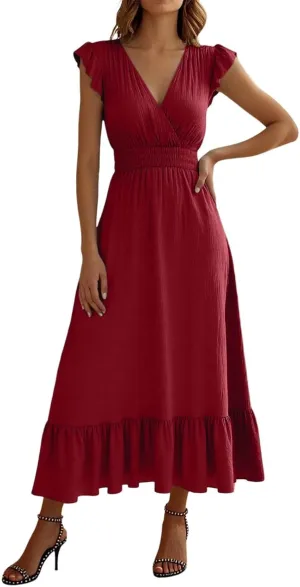 Women Dresses 2025 Cute Print Maxi Cami Dresses Sleeveless Casual Spaghetti Strap Dress Vacation Dresses