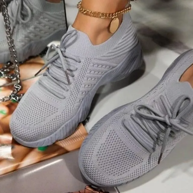 Womens Casual Sneakers Walking Shoes Ladies Mesh Sneaker Wedges