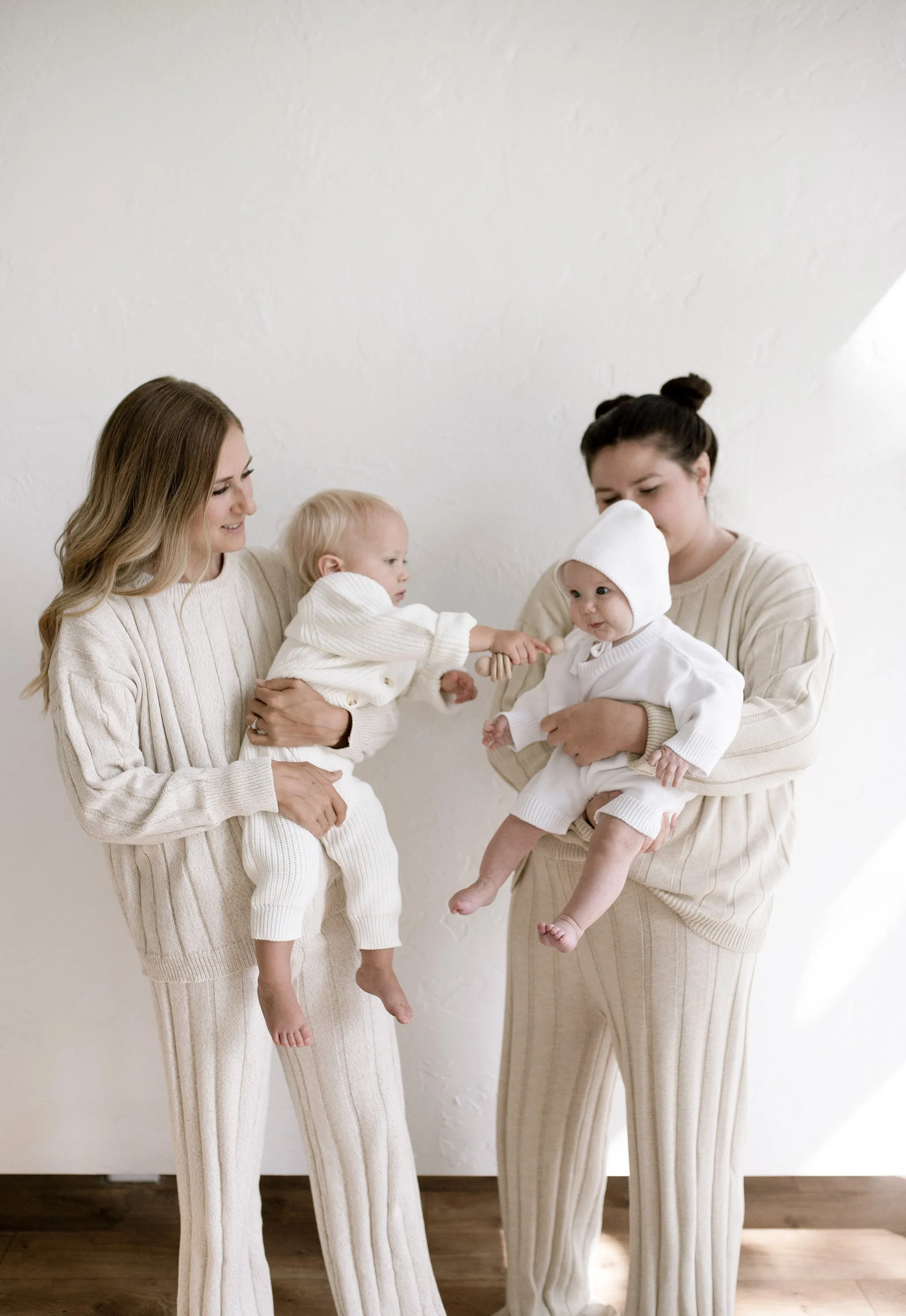 Women’s Wide Ribbed Knit Pant ‘Oatmeal’